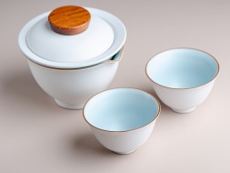 Набор посуды походный #205, керамика , 3 предмета.