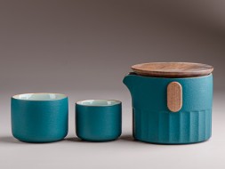 Набор посуды походный #206, керамика , 3 предмета.