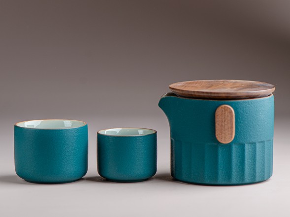 Набор посуды походный #206, керамика , 3 предмета.