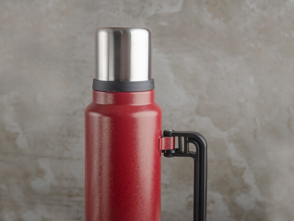 Термос #69, 1.3 л., бордовый.