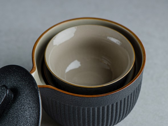 Набор посуды походный #199, керамика , 3 предмета.