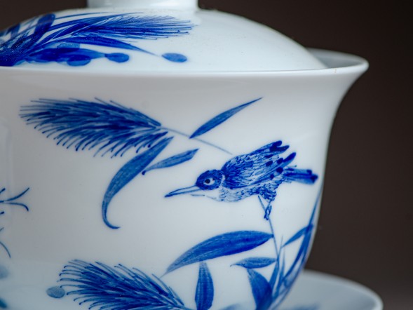 Набор посуды #186, фарфор, 8 предмета.