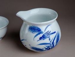 Набор посуды #186, фарфор, 8 предмета.