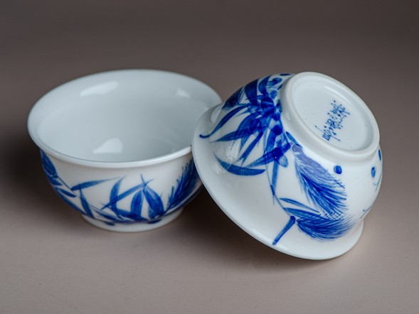 Набор посуды #186, фарфор, 8 предмета.