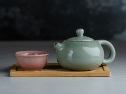 Набор посуды походный #202, керамика , 7 предметов.