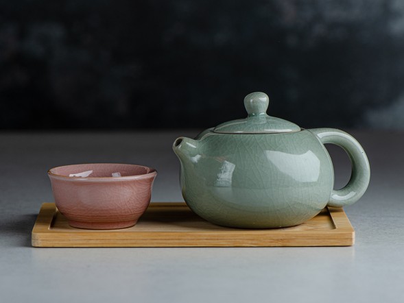 Набор посуды походный #202, керамика , 7 предметов.