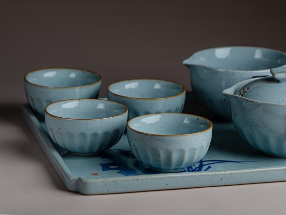 Набор посуды подарочный #211, керамика , 7 предметов.