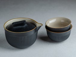 Набор посуды походный #203, керамика , 3 предмета.