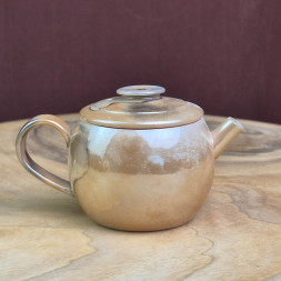 Чайник #2104, 130 мл., фарфор дровяного обжига