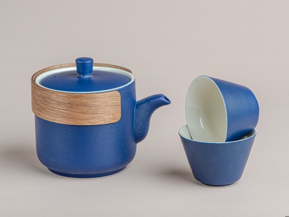 Набор посуды походный #207, керамика , 3 предмета.