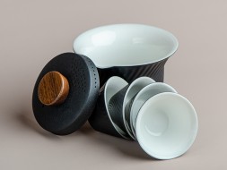 Набор посуды походный #208, керамика , 6 предметов.