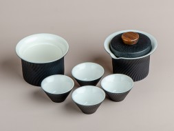 Набор посуды походный #208, керамика , 6 предметов.