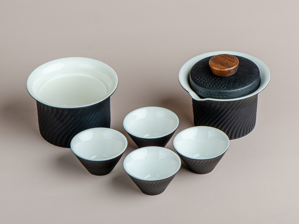 Набор посуды походный #208, керамика , 6 предметов.