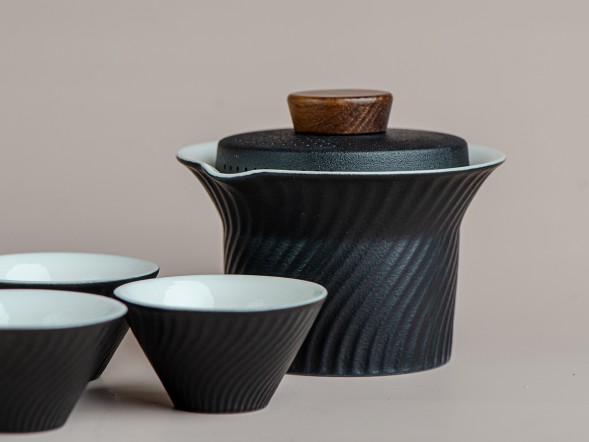 Набор посуды походный #208, керамика , 6 предметов.