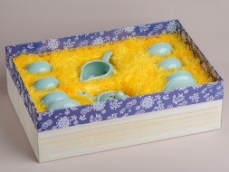 Набор посуды #209, керамика , 9 предметов.