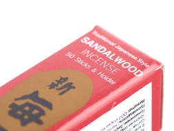 Японское благовоние Morning Star Sandalwood (Сандаловое дерево), 50 штук, подставка