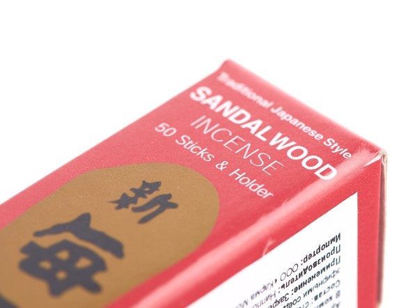 Японское благовоние Morning Star Sandalwood (Сандаловое дерево), 50 штук, подставка