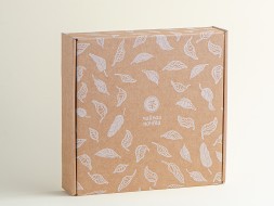 Подарочная Коробка &amp;quot;Чайная Почта&amp;quot; с бечевкой/лентой, картон, 22,5х21,5х5 см.