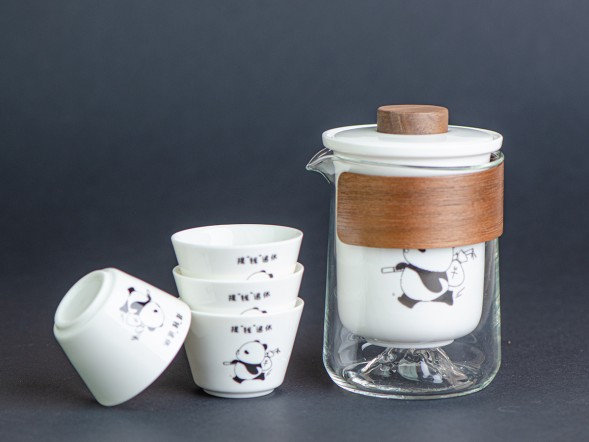 Набор посуды походный #219, керамика , 5 предметов.