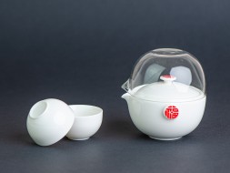 Набор посуды походный #223, керамика ,4 предмета.