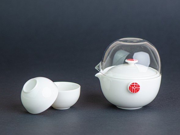 Набор посуды походный #223, керамика ,4 предмета.