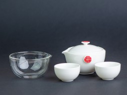 Набор посуды походный #223, керамика ,4 предмета.