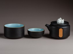 Набор посуды походный #212, керамика , 3 предмета.