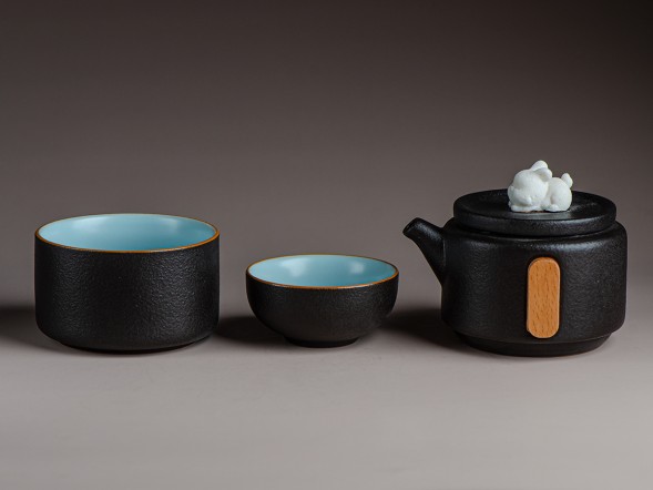 Набор посуды походный #212, керамика , 3 предмета.