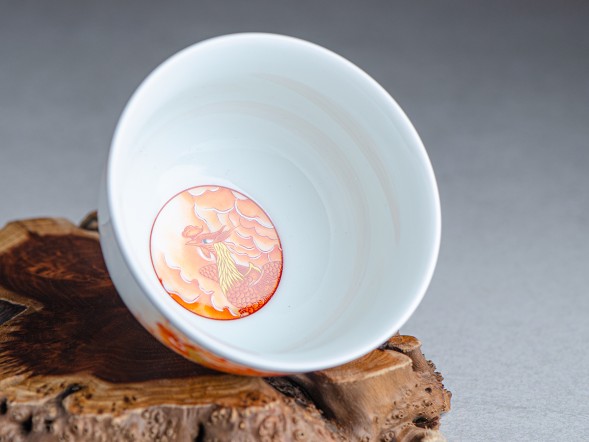 Набор пиал &amp;quot;Дракон и Феникс&amp;quot; #2145, 135 мл., 2 шт. фарфор