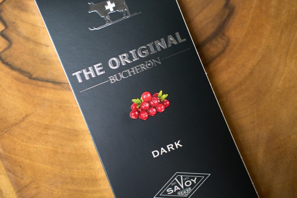 Шоколад&amp;quot;BUCHERON&amp;quot;, горький с кусочками клюквы, 90 г.