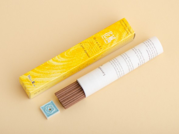 Японское благовоние Ka-Fuh Hinoki (Японский кипарис), 50 штук + подставка