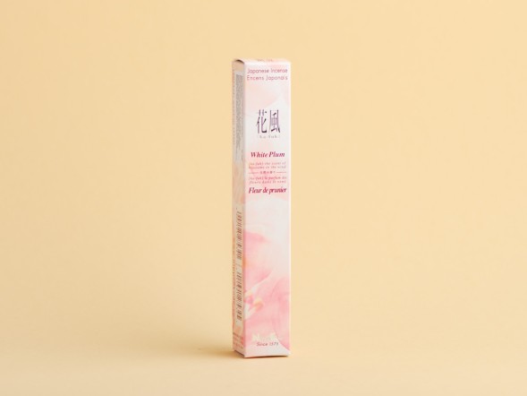 Японское благовоние Ka-Fuh White Plum (Белая Слива), 50 штук + подставка