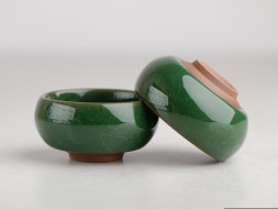 Пиала #1561, &amp;quot;Карп&amp;quot; 45 мл., обливная керамика