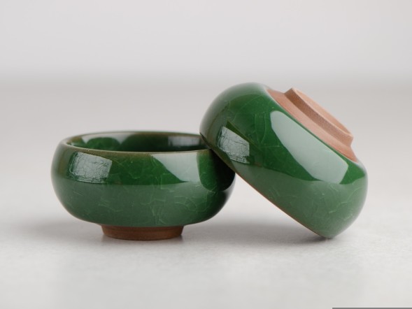 Пиала #1561, &amp;quot;Карп&amp;quot; 45 мл., обливная керамика