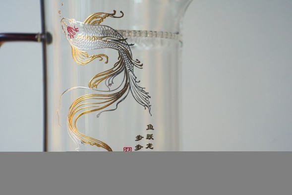 Чахай &amp;quot;Волшебная Рыбка&amp;quot; (с ситом), до сита 380 мл., полный 470 мл, стекло.