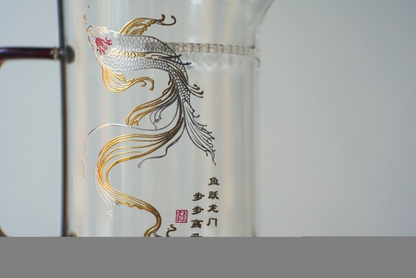 Чахай &amp;quot;Волшебная Рыбка&amp;quot; (с ситом), до сита 380 мл., полный 470 мл, стекло.