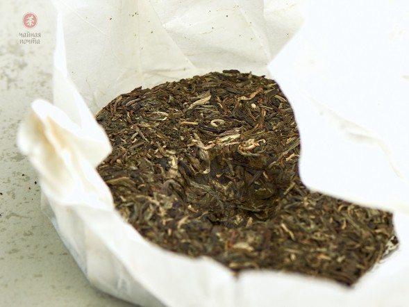 Шэн пуэр &amp;quot;Лесная Хижина&amp;quot; (копченый шэн пуэр со столетних деревьев), Pin Wu Cha, 2019г., 200г.