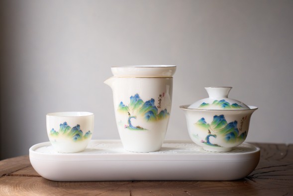 Набор посуды подарочный #231, керамика , 7 предметов.