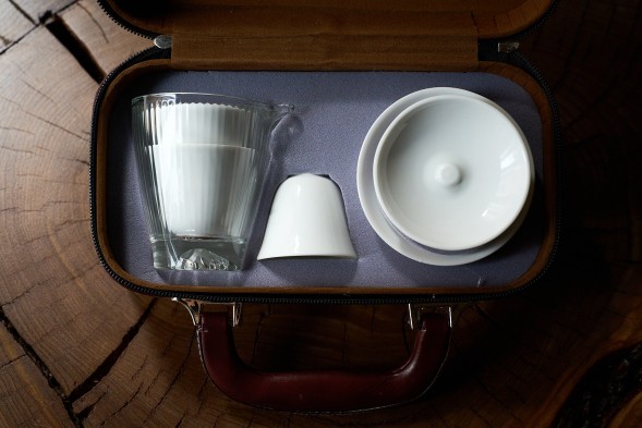 Набор посуды походный #249, керамика, стекло, 5 предметов.