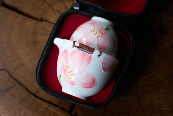 Набор посуды походный #255, керамика , 4 предмета.