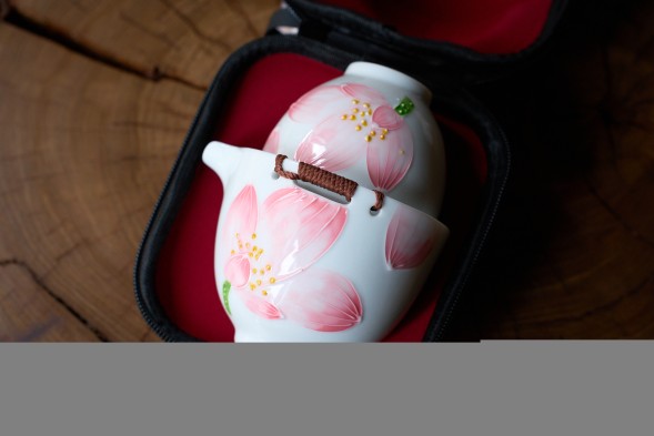 Набор посуды походный #255, керамика , 4 предмета.