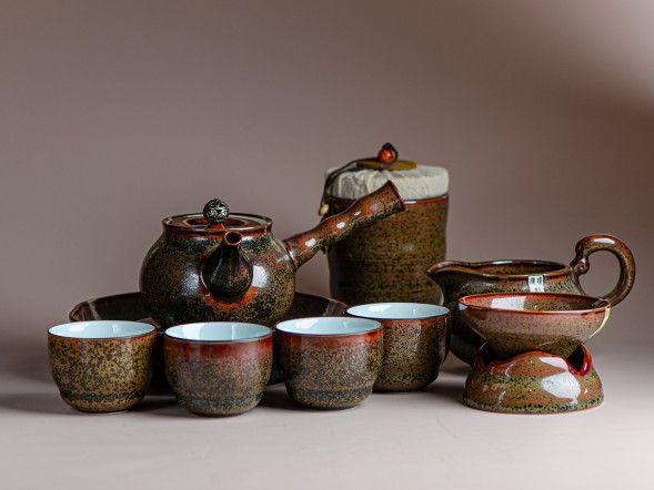 Набор посуды подарочный #215, керамика , 9 предметов.