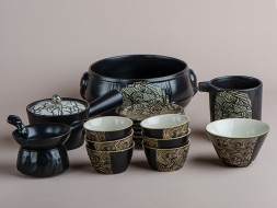 Набор посуды подарочный #216, керамика , 18 предметов.