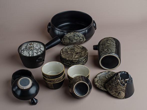 Набор посуды подарочный #216, керамика , 18 предметов.