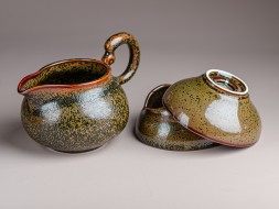 Набор посуды походный #218, керамика , 12 предметов.