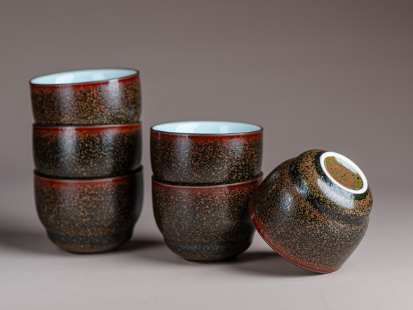 Набор посуды походный #218, керамика , 12 предметов.