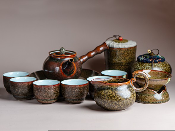 Набор посуды походный #218, керамика , 12 предметов.