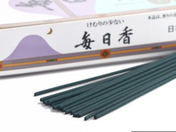 Японское благовоние Mainichikoh Moss Green (Сандал + Зеленый мох), 280 штук