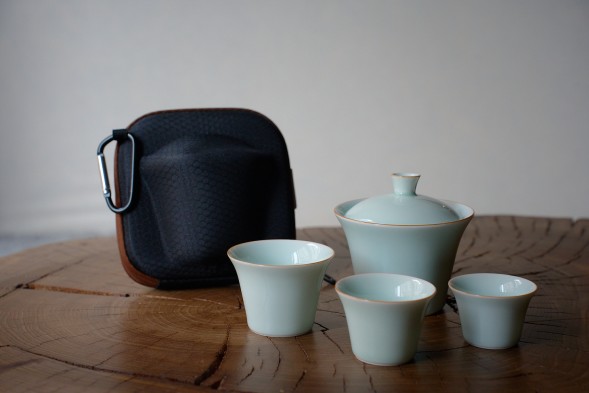 Набор посуды походный #258, керамика , 4 предмета.