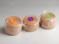 Подставка для благовония #322, пластик, 11 см., + спиральные благовоний (Османтус, Жасмин, Лаванда) по 48 спиралей.